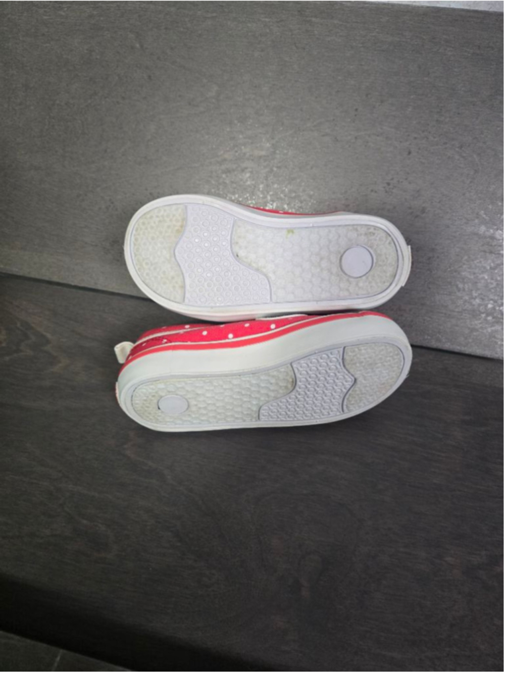 Baby Gymboree Red White Polka Dot Mary Jane Walker Shoes Size 7 - Picture 5 of 6